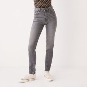 Frank & Oak Kim High Rise Slim Jeans in Gray Black Size 30